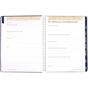Final Wishes Planner Organize Belongings Business Affairs
