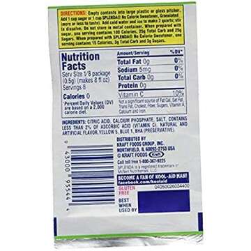 Kool-Aid Lemon Lime Drink Mix (Pack of 6) - Flavorful and Refreshing