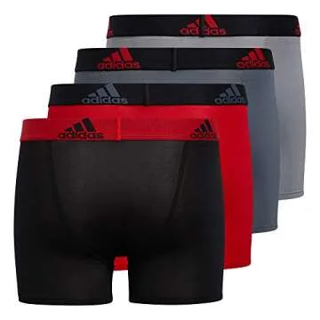 adidas Youth Performance Microfiber Boxer Briefs 4-Pack