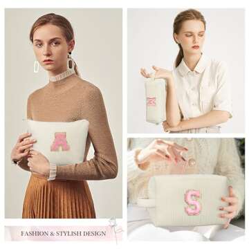 YOOLIFE Corduroy Makeup Bags for Women - Perfect Gift Idea