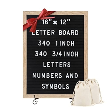 TrendArti Felt Letter Board - 680 Letters, Numbers & Symbols, 16 x 12 inch, Changeable Message Board...