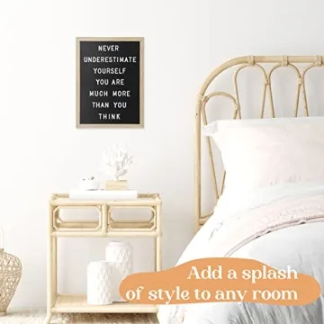 TrendArti Felt Letter Board with 680 Letters & Custom Messages