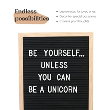 TrendArti Felt Letter Board with 680 Letters & Custom Messages