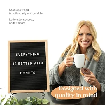 TrendArti Felt Letter Board with 680 Letters & Custom Messages