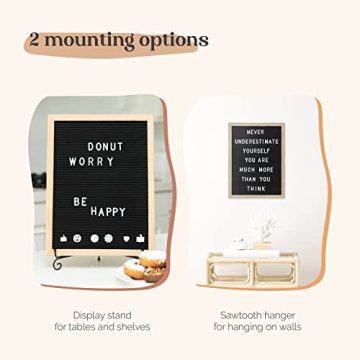 TrendArti Felt Letter Board with 680 Letters & Custom Messages