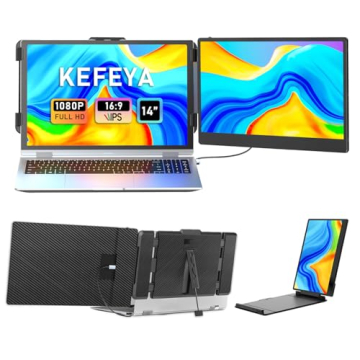 KEFEYA 14" FHD Laptop Screen Extender - Dual Monitor Setup