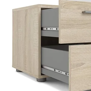Tvilum 2 Drawer Nightstand for Stylish Bedroom Storage