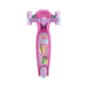 Jetson Disney Princess 3-Wheel Kick Kids Scooter, LED Lights on Stem & Light-Up Wheels, Lightweight ...