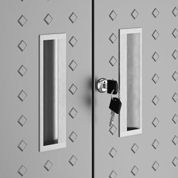 Durable Stylish Secure Floating Garage Storage Cabinet