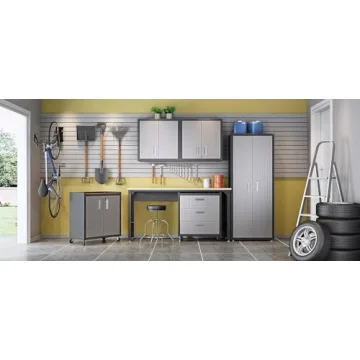 Durable Stylish Secure Floating Garage Storage Cabinet