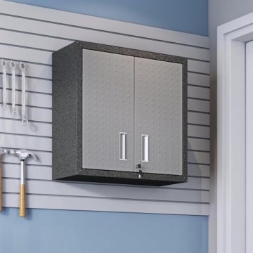 Durable Stylish Secure Floating Garage Storage Cabinet