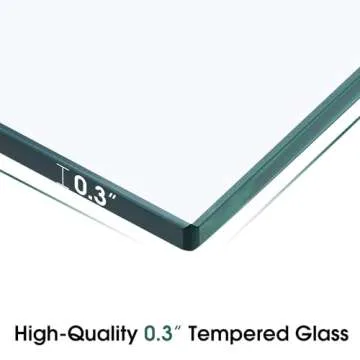 Modern ivinta Glass Console Table for Living Room Style