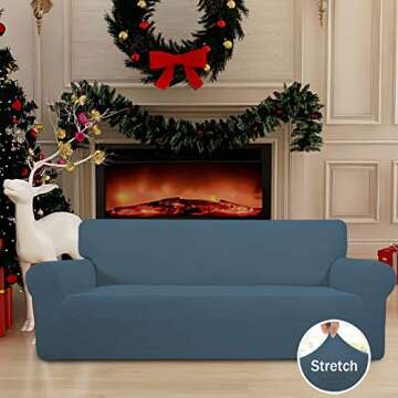 Easy-Going Stretch Sofa Slipcover 1-Piece Sofa Cover Furniture Protector Couch Soft with Elastic Bot...