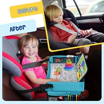 BUENAVO Kids Travel Tray for Organized Fun in the Car