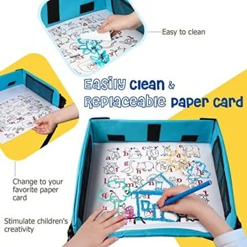 BUENAVO Kids Travel Tray for Organized Fun in the Car