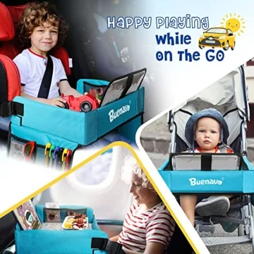 BUENAVO Kids Travel Tray for Organized Fun in the Car
