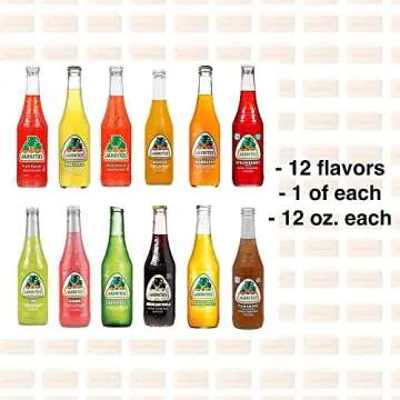 QUALITATT 10 Jarritos Mexican Soft Soda Drink Variety Pack Glass Bottle 12 fl oz 12 Pack by Qualitatt