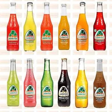 QUALITATT 10 Jarritos Mexican Soft Soda Drink Variety Pack Glass Bottle 12 fl oz 12 Pack by Qualitatt