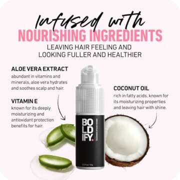 BOLDIFY Hair Texture Powder and Volumizer - Styling for Thinning Hair - Volumizing Powder for Women & Men - Travel Size