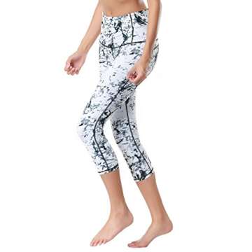 Dragon Fit High Waist Compression Yoga Pants - White Capri