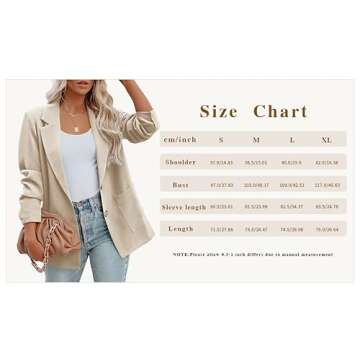 FERBIA Women's Casual Blazer for Stylish Workwear