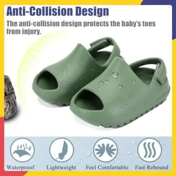 Toddler Anti-Slip Slides Summer Sandals for Kids