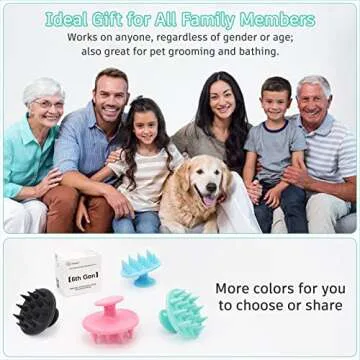 FREATECH Silicone Scalp Massager for All Hair Types