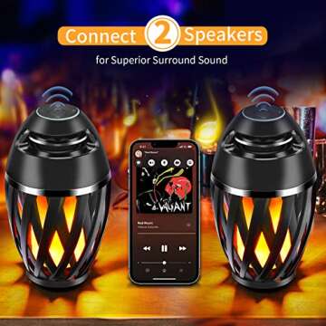 AOLWEEC Flame Light Portable Bluetooth Speaker - All Occasions
