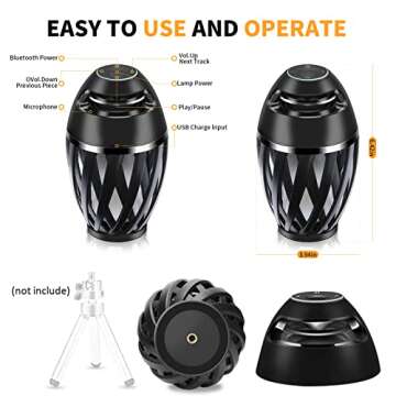 AOLWEEC Flame Light Portable Bluetooth Speaker - All Occasions