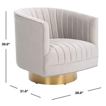 Elegant SAFAVIEH Couture Josephine Swivel Barrel Chair