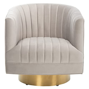 Elegant SAFAVIEH Couture Josephine Swivel Barrel Chair