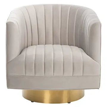 Elegant SAFAVIEH Couture Josephine Swivel Barrel Chair