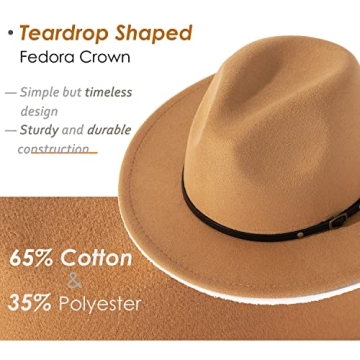 Stylish Lisianthus Women Fedora Hat in Camel for All Occasions