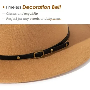 Stylish Lisianthus Women Fedora Hat in Camel for All Occasions