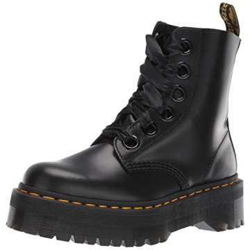 Dr. Martens Women's Molly Fashion Boots | Luxurious Comfort in Black Buttero