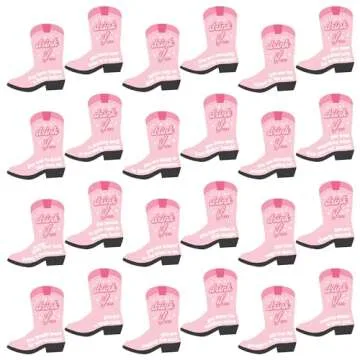 Big Dot of Happiness Drink If Game - Last Rodeo - Pink Cowgirl Bachelorette Party Game - 24 Count