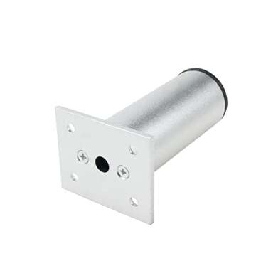 Bitray 4-inch Furniture Legs Silver Cabinet Metal Legs Adjustable Furniture Feet - 4PCS