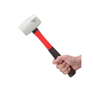 TEKTON 16 oz. Fiberglass Handle White Rubber Mallet | 30653