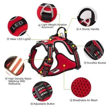 TRUE LOVE Reflective Dog Harness for Comfortable Control