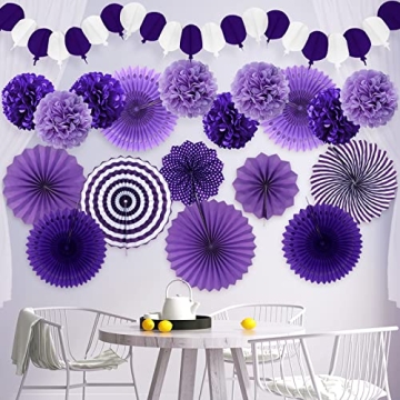 Recosis Purple Party Decorations for All Occasions