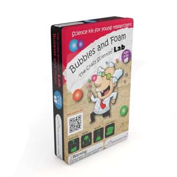 The Purple Cow Crazy Scientist Bubbles and Foam - Engaging Science Kit for Young Researchers