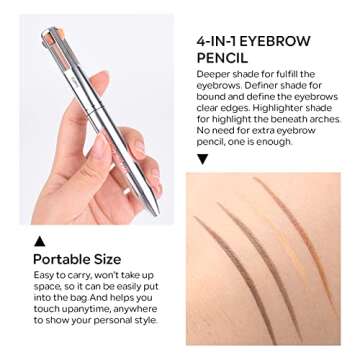 FREEORR 4 in 1 Eyebrow Contour & Highlight Pen