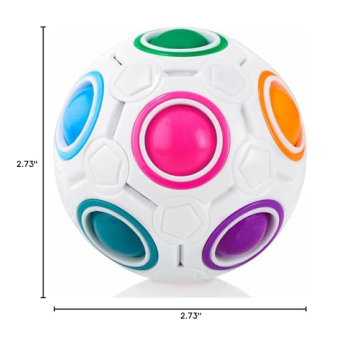 CUBIDI Rainbow Puzzle Ball | Brain Teasers for Ages 6+