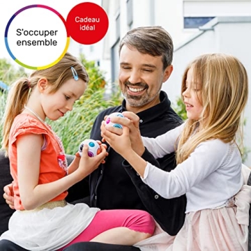 CUBIDI Rainbow Puzzle Ball | Brain Teasers for Ages 6+