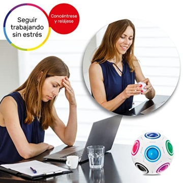 CUBIDI Rainbow Puzzle Ball | Brain Teasers for Ages 6+