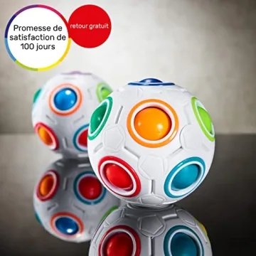 CUBIDI Rainbow Puzzle Ball | Brain Teasers for Ages 6+