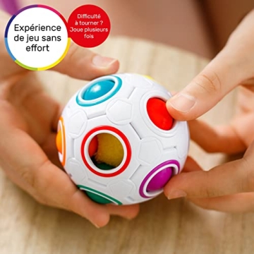 CUBIDI Rainbow Puzzle Ball | Brain Teasers for Ages 6+