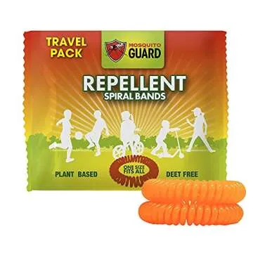 Mosquito Guard 20 Deet Free Mosquito Repellent Bracelets for Kids - Camping Essentials Bug Repellent...