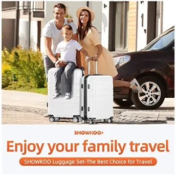 SHOWKOO Durable Expandable Luggage Set Perfect for Travelers