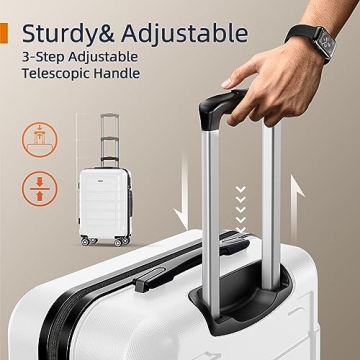 SHOWKOO Durable Expandable Luggage Set Perfect for Travelers